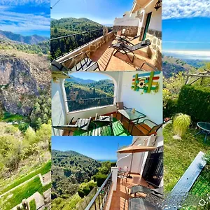  Apartment Axarquia , Frigiliana, Terraza Privada Con Vistas A La Montana Rio Y Al Mar